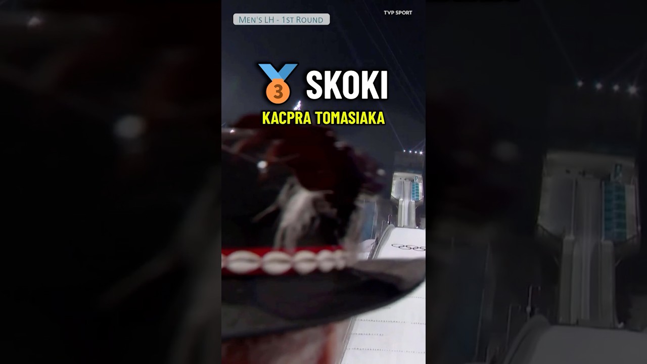 TOMASIAK ZNOWU TO ZROBIŁ. 2 BRĄZOWE SKOKI NA SKOCZNI DUŻEJ ZIO 2026 #SHORTS #WINTEROLYMPICS