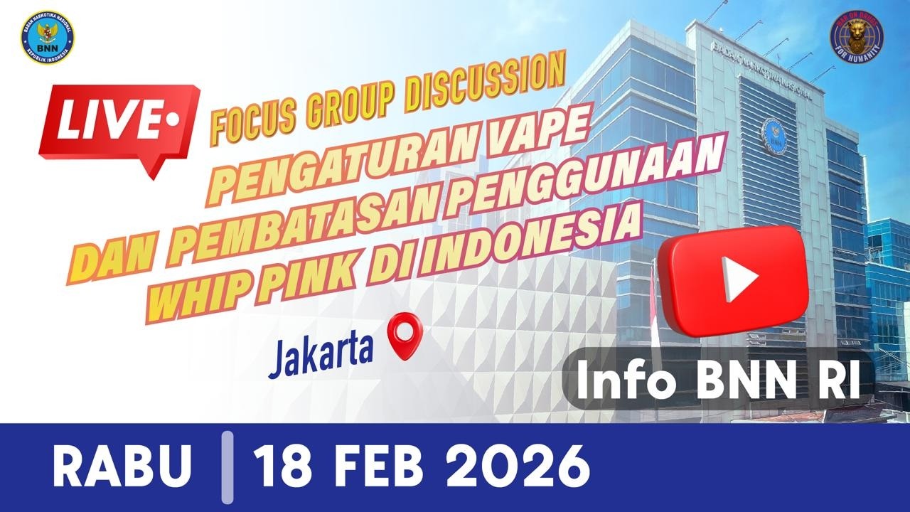 (LIVE) FGD PENGATURAN ROKOK ELEKTRONIK (VAPE) & PEMBATASAN PENGGUNAAN DINITROGEN OKSIDA (WHIP PINK)