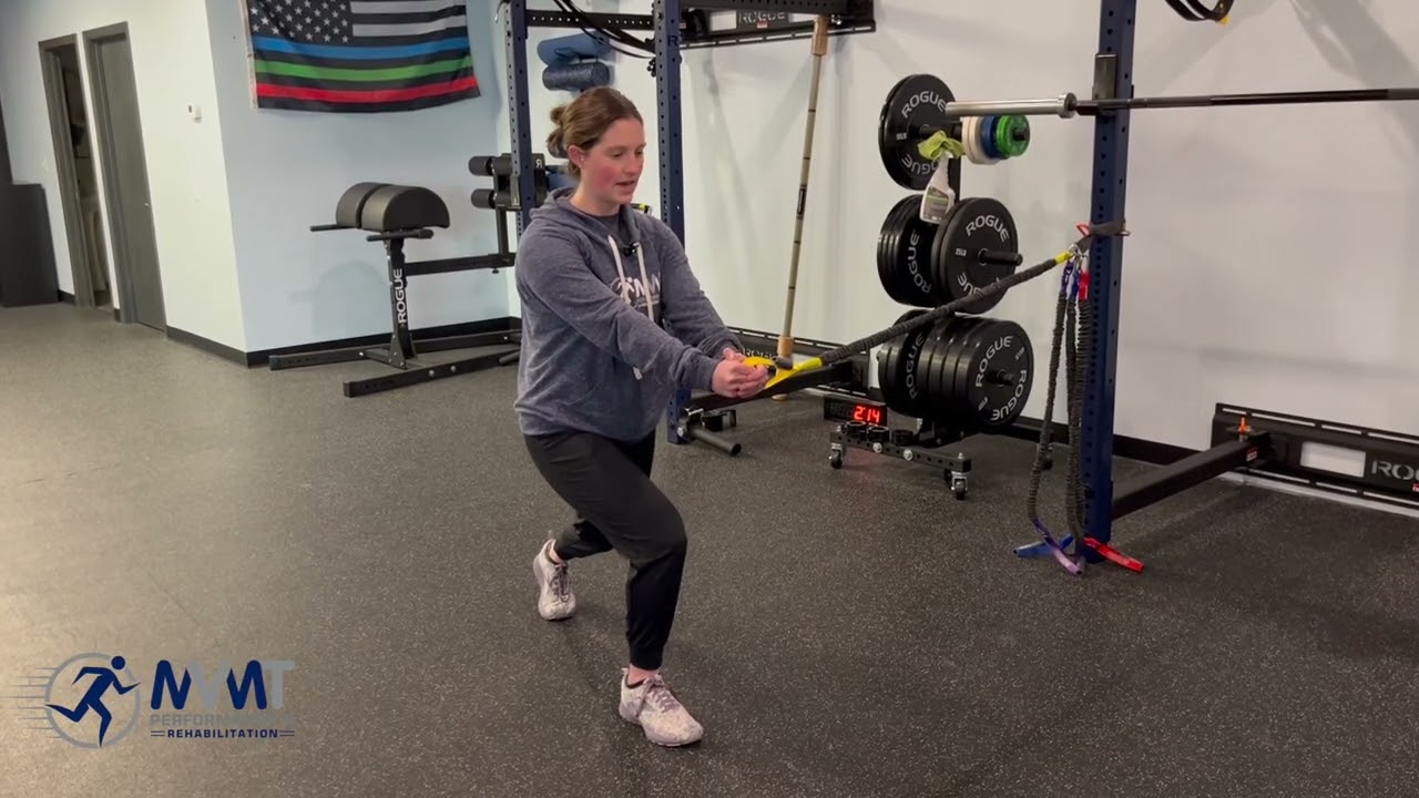 Lunge with Pallof Rotation