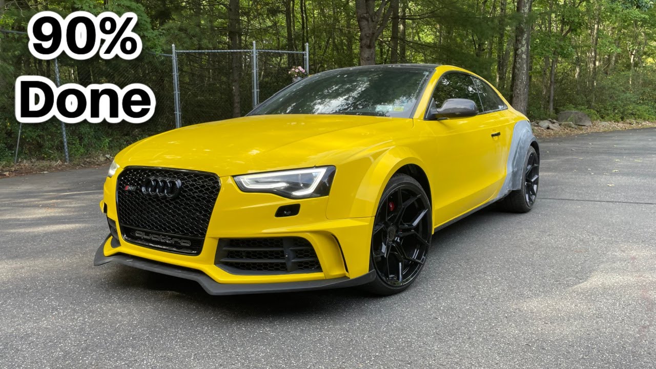 Установка Audi S5 Widebody SR66, часть 5 **Завершение сборки передней части**
