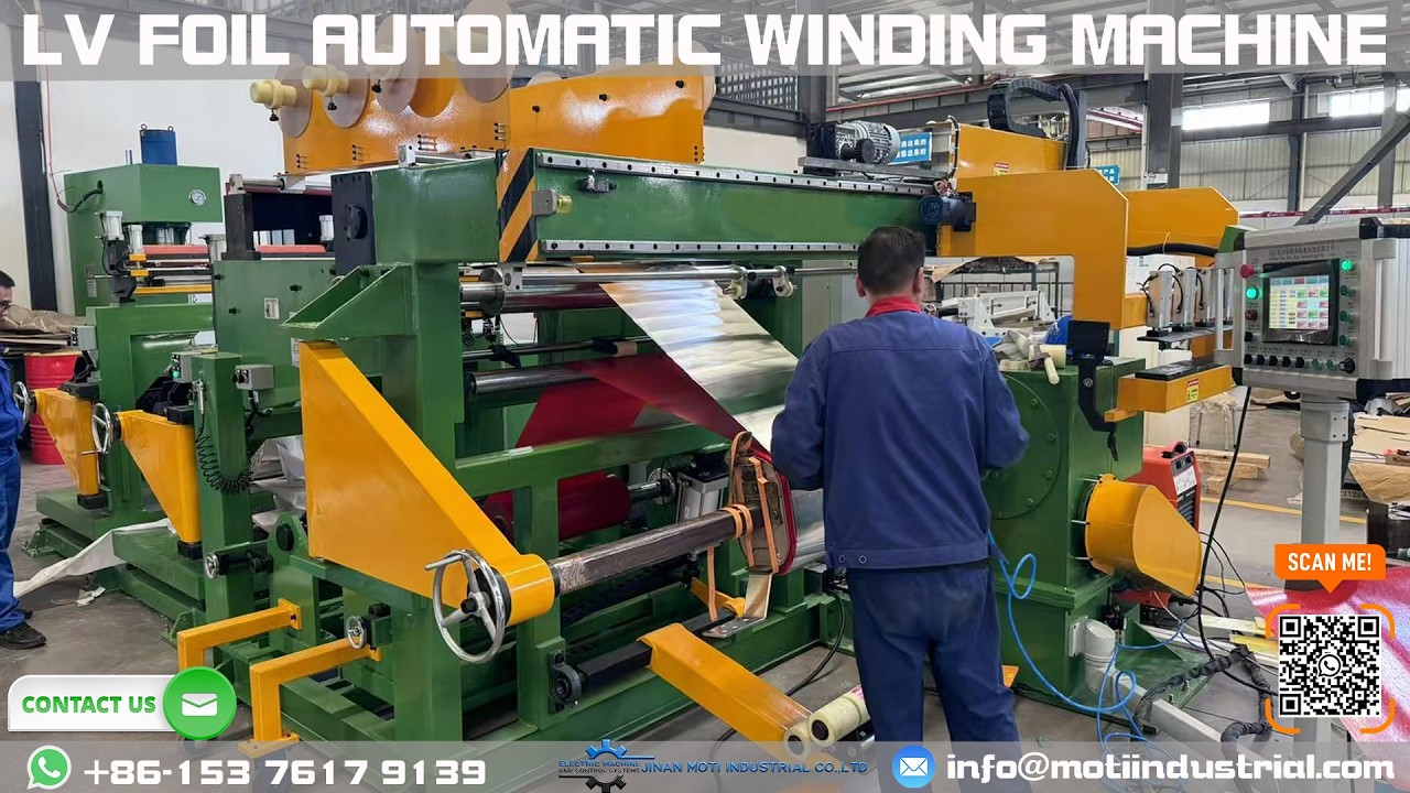 Precision Foil Winding Machine Produces Transformer Coils at Industrial Scale