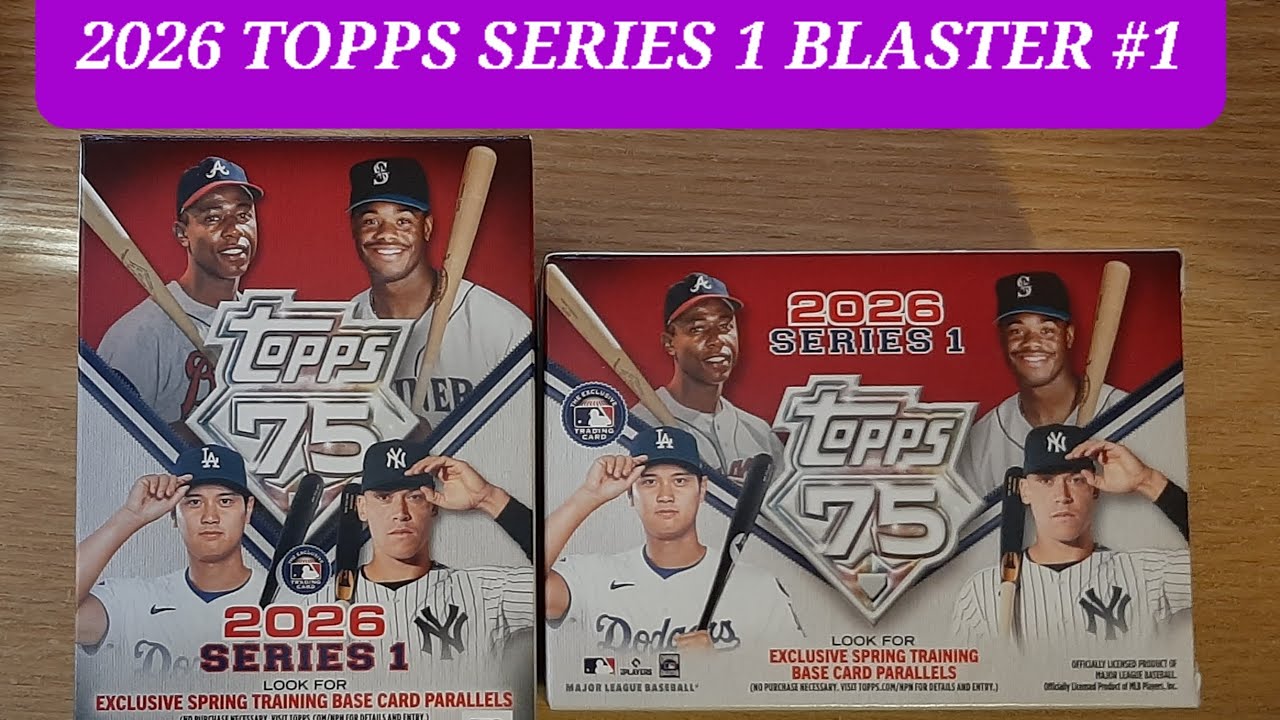 2026 TOPPS SERIES 1 BLASTER BOX FROM TARGET.  SPRING TRAINING & HOLO FOIL PARALLELS. 