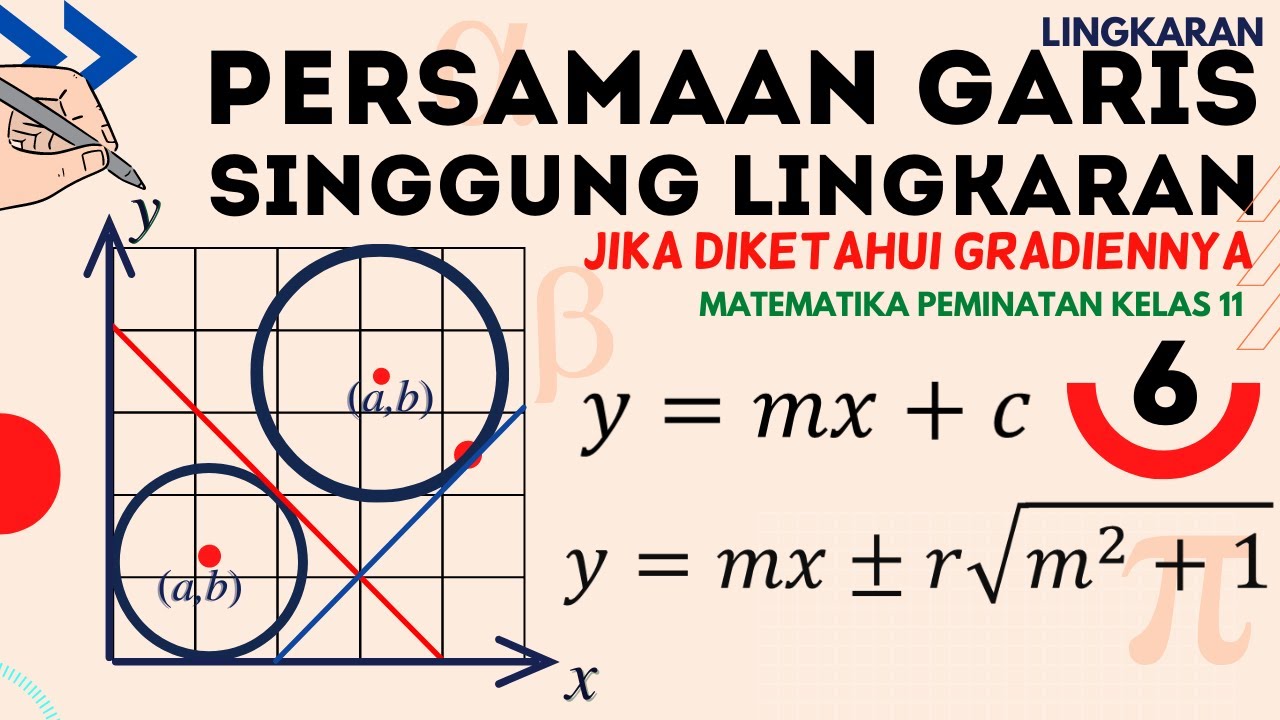 Persamaan Garis Singgung Lingkaran dengan Gradien m : Matematika Peminatan Kelas 11