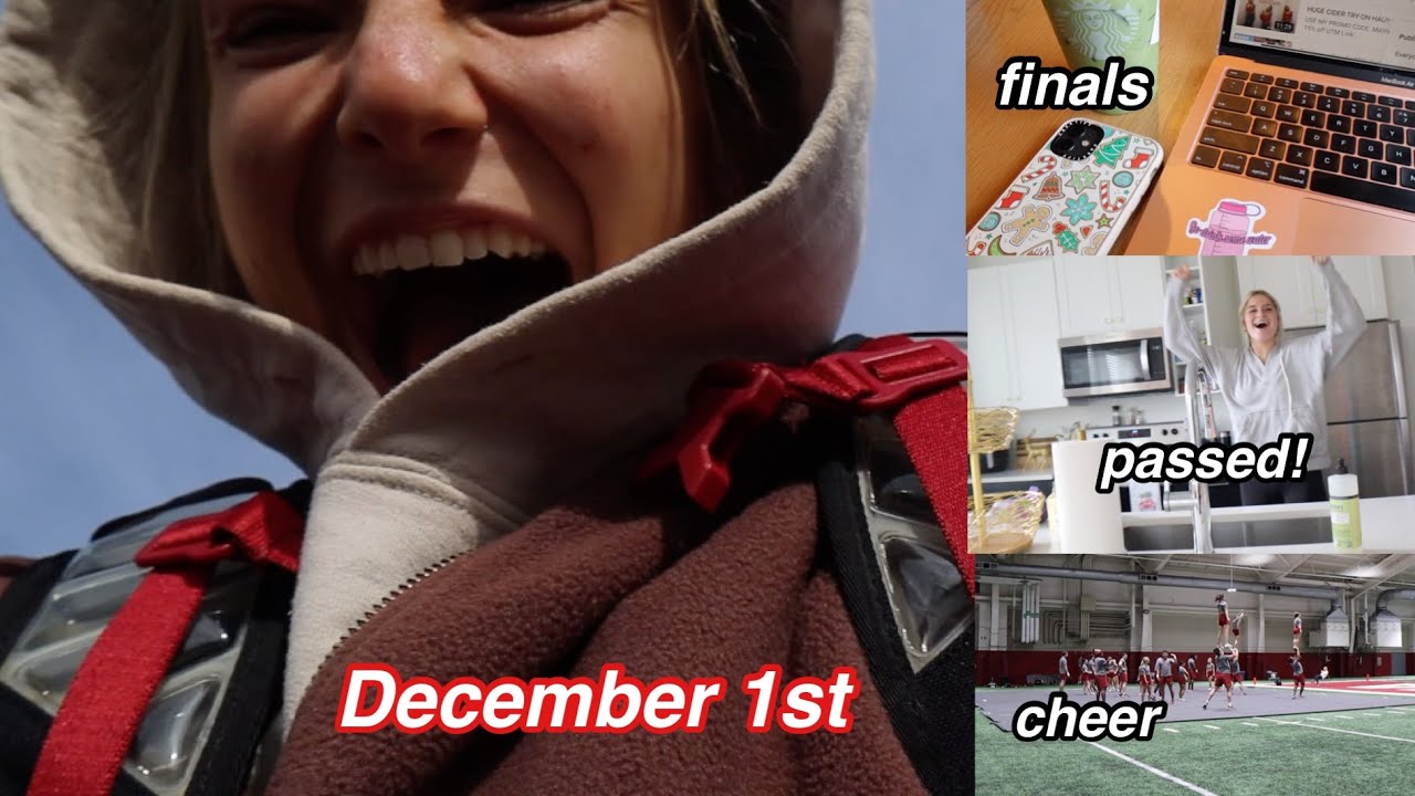 VLOGMAS 5 | December 1st, finals, practice & Riley passed exam!!