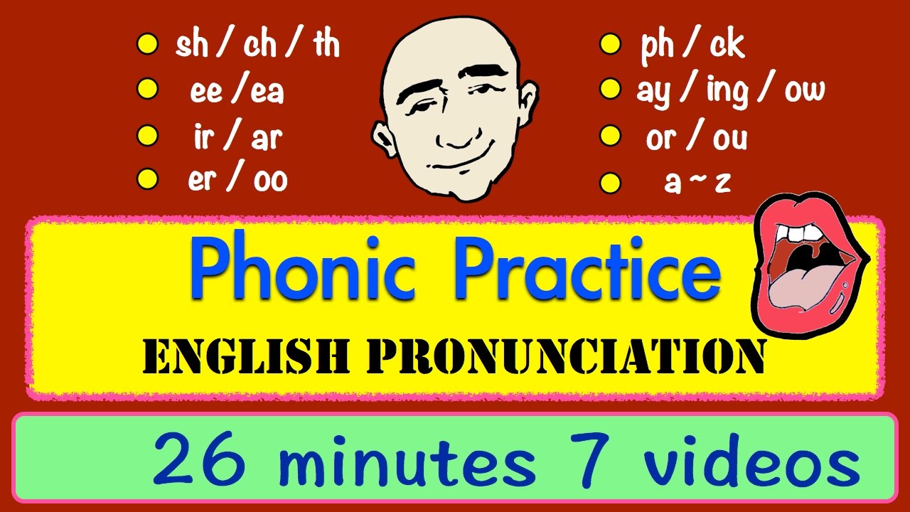 Phonic Sounds (pronunciation practice) - English Speaking Practice | Learn English - Mark Kulek ESL