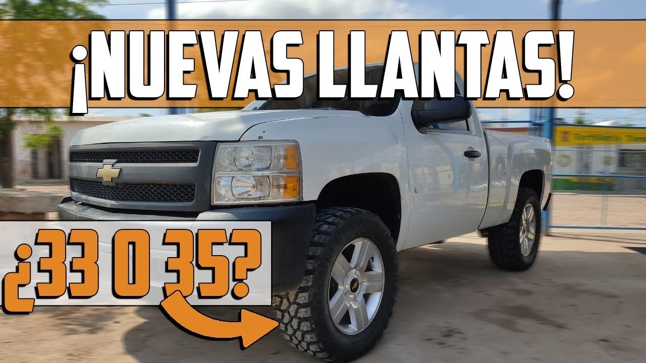LLANTAS Y RINES NUEVOS A MI SILVERADO V6 LIFTED 5