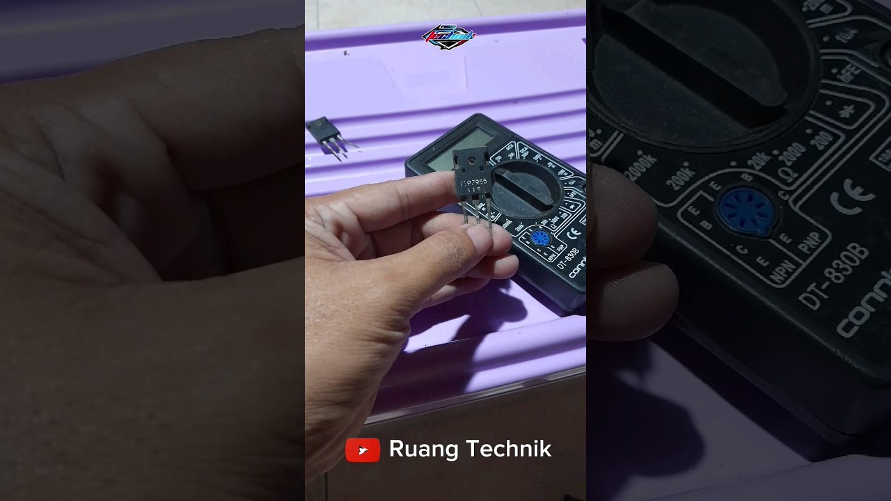 Gimana Cara Cek Transistor PNP? #teknik #viral #transistor #elektronik #komponen #tutorial #fyp