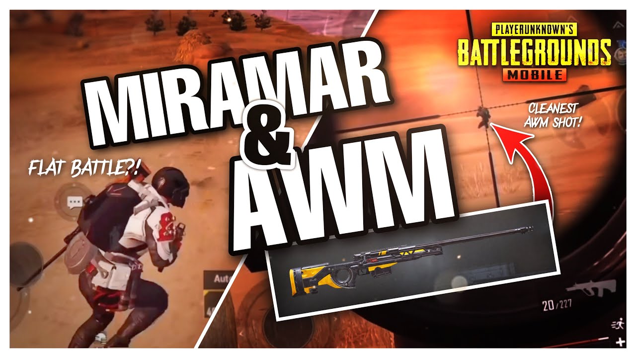 MIRAMAR + AWM = PERFECT | CLEANEST AWM SHOTS! -PUBG MOBILE