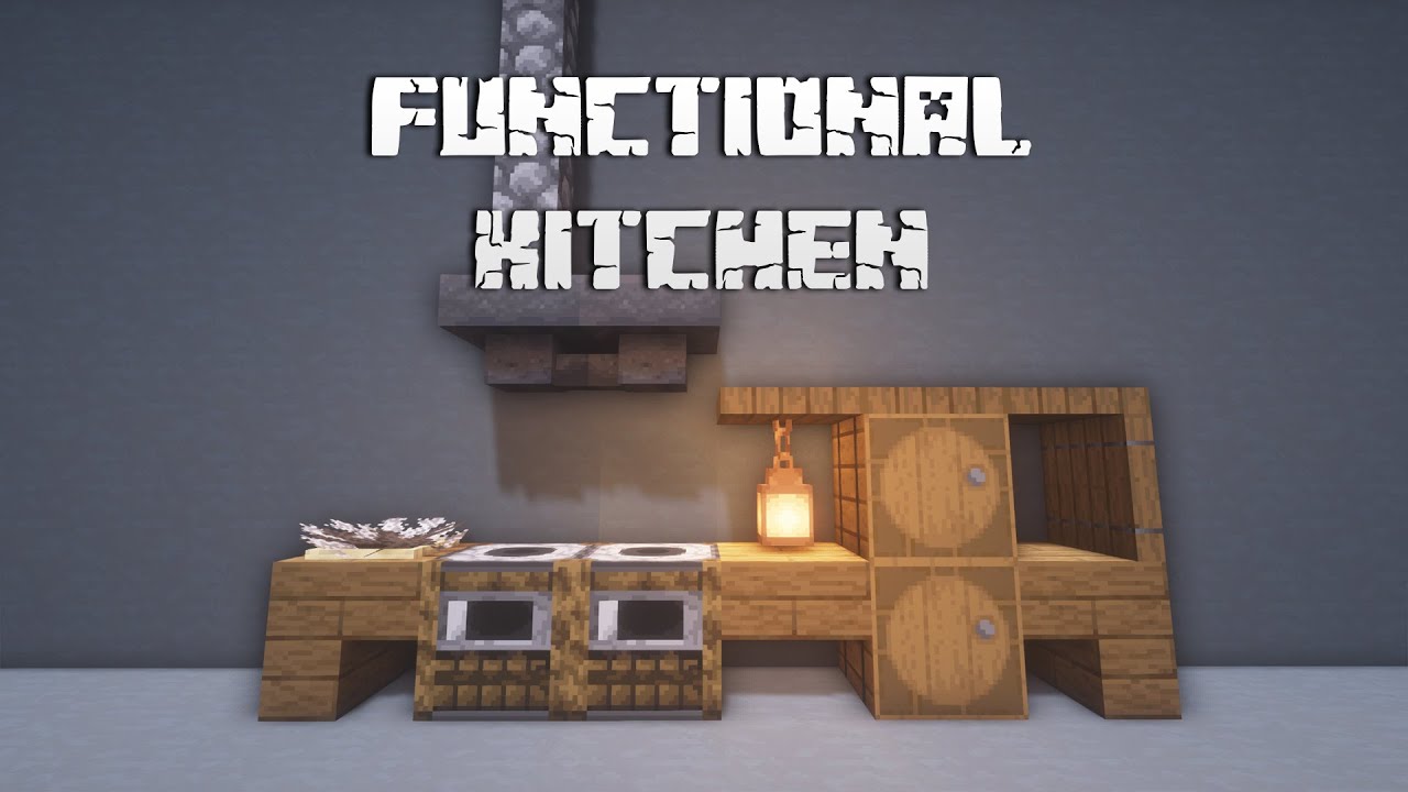1.16 Minecraft Building Tips - Functional Kitchen Design