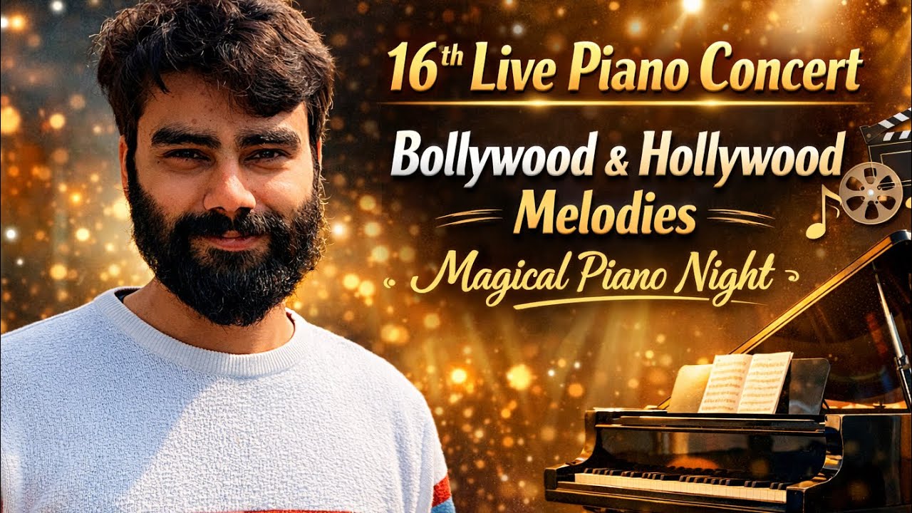 🎹 16th Live Piano Concert | Bollywood & Hollywood Melodies | Magical Piano Night