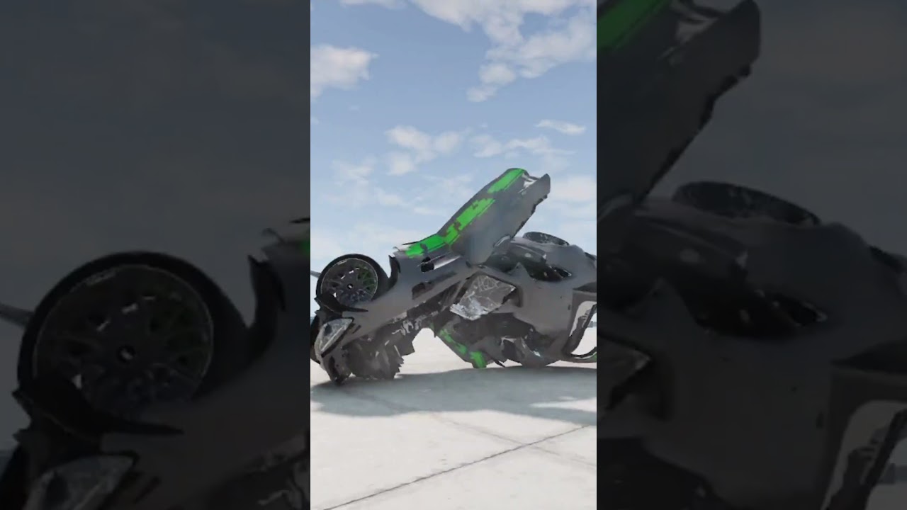 Epic Car Parkour in BeamNG #1million