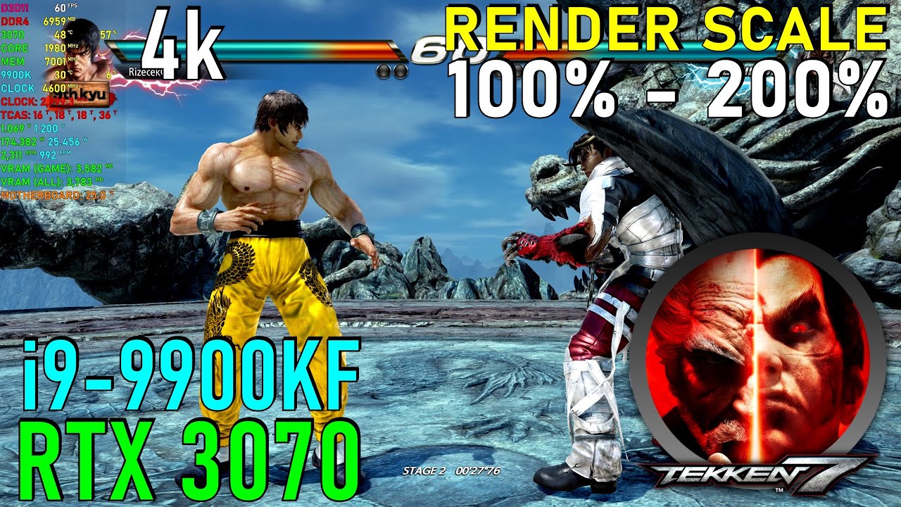 Tekken 7 RTX 3070 & 9900KF 4.6GHz - Max Settings 4K