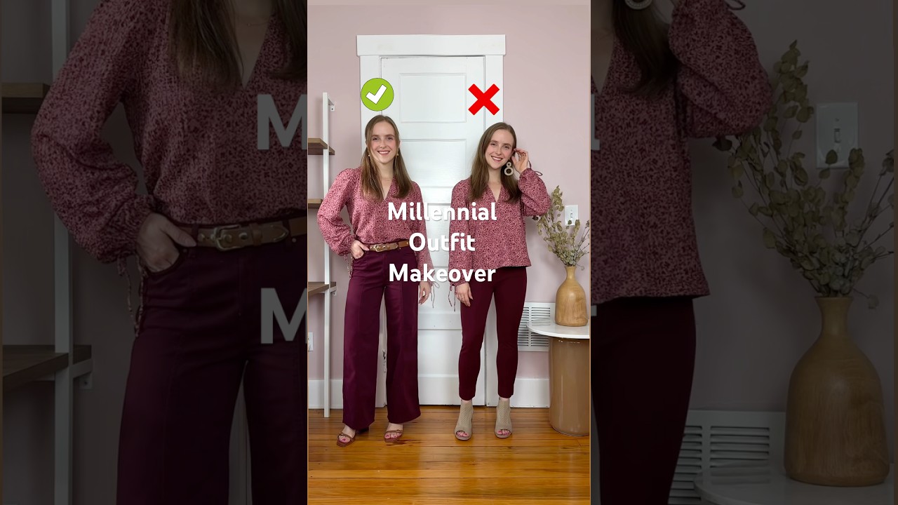 Millennial Outfit Makeover. How NOT to Look Outdated #millennials #millennialfashion