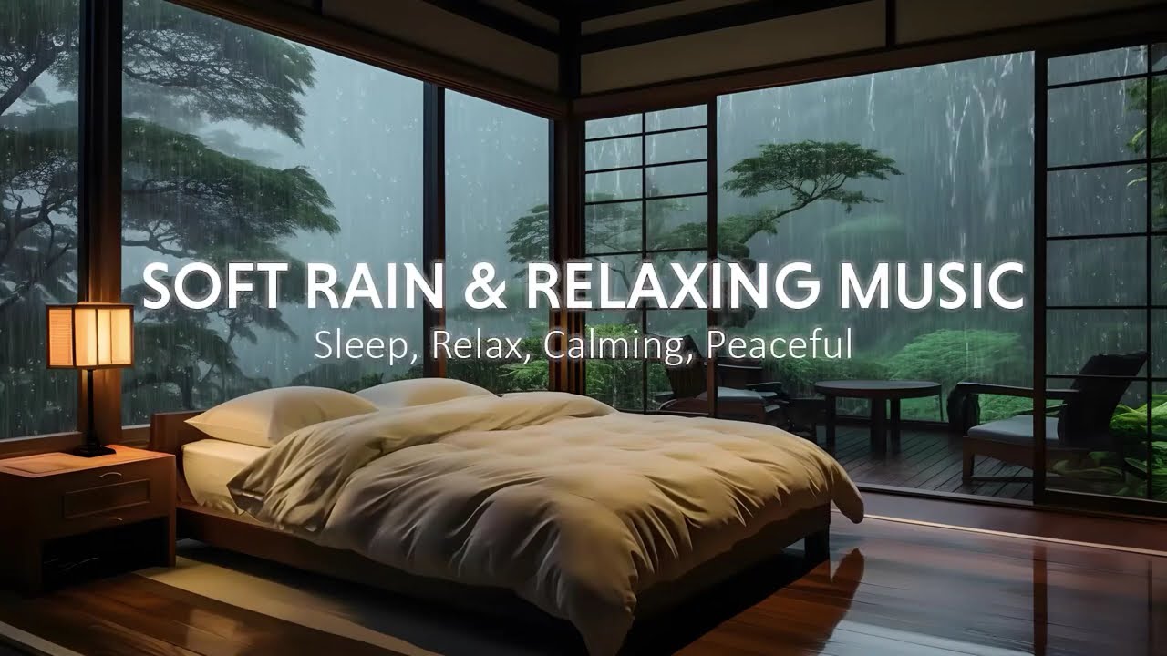 Relaxing Rain & Piano for Quiet Nights | Relaxing Bedroom Music for Deep Sleep and Gentle Rest
