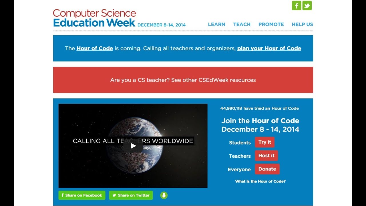 Computer Science Education Week csedweek.org LightBot