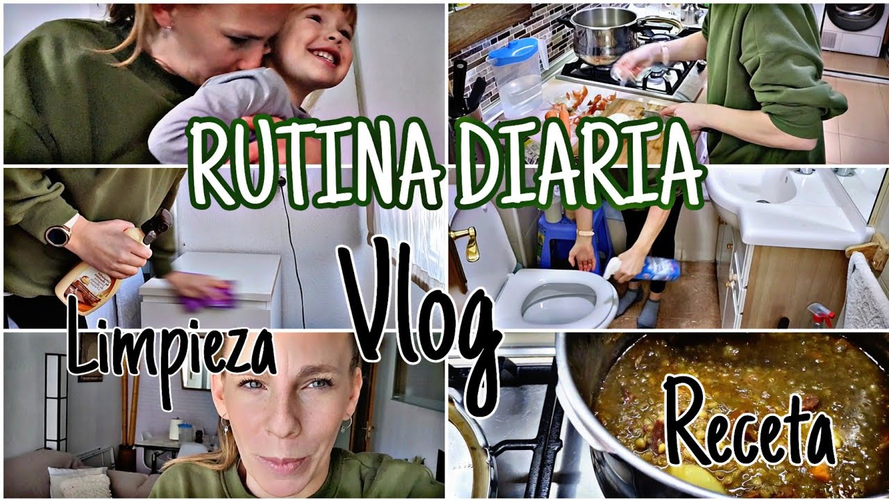 RUTINA DE MA&Ntilde;ANA☀️DE LIMPIEZA - COLADA- COMIDA 100% REAL ⭐️VLOG DIARIO  ⭐️ UNA MA&Ntilde;ANA EN MI VIDA //