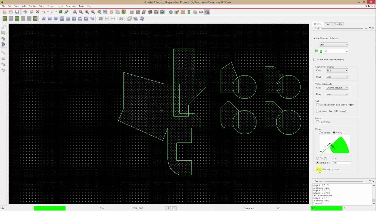 Allegro PCB Designer 17.2. Редактирование полигонов.