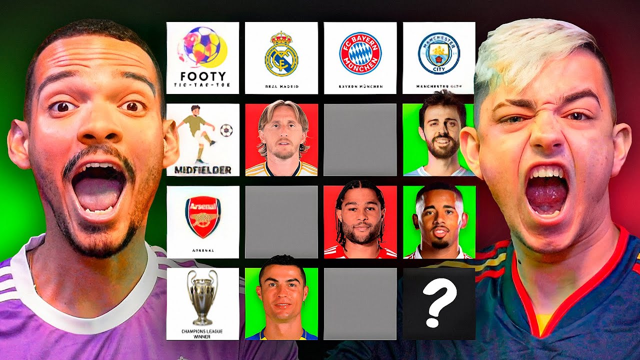 FOOTY TIC TAC TOE WILL VS VINCENT PARTE 2