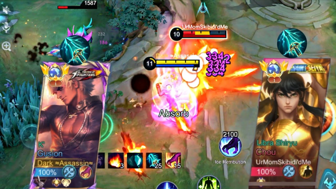 TOP GLOBAL CHOU COUNTER GUSION BEST BUILD GAMEPLAY MLBB 