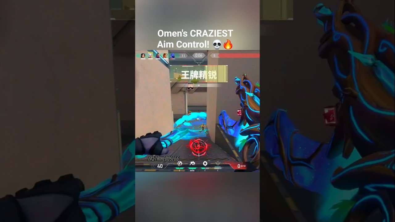 Omen's CRAZIEST Aim Control! 💀🔥 | Insane Ace in Valorant #valorantcommunity #valoranthighlights