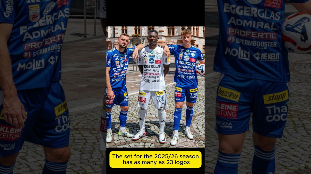 Austrian Hartberg remains the record holder for the number of sponsors on the form #football #soccer