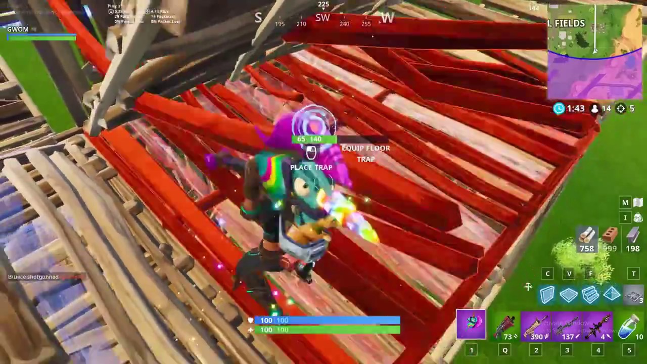 Solo Fortnite Gameplay (205m snipe) #1