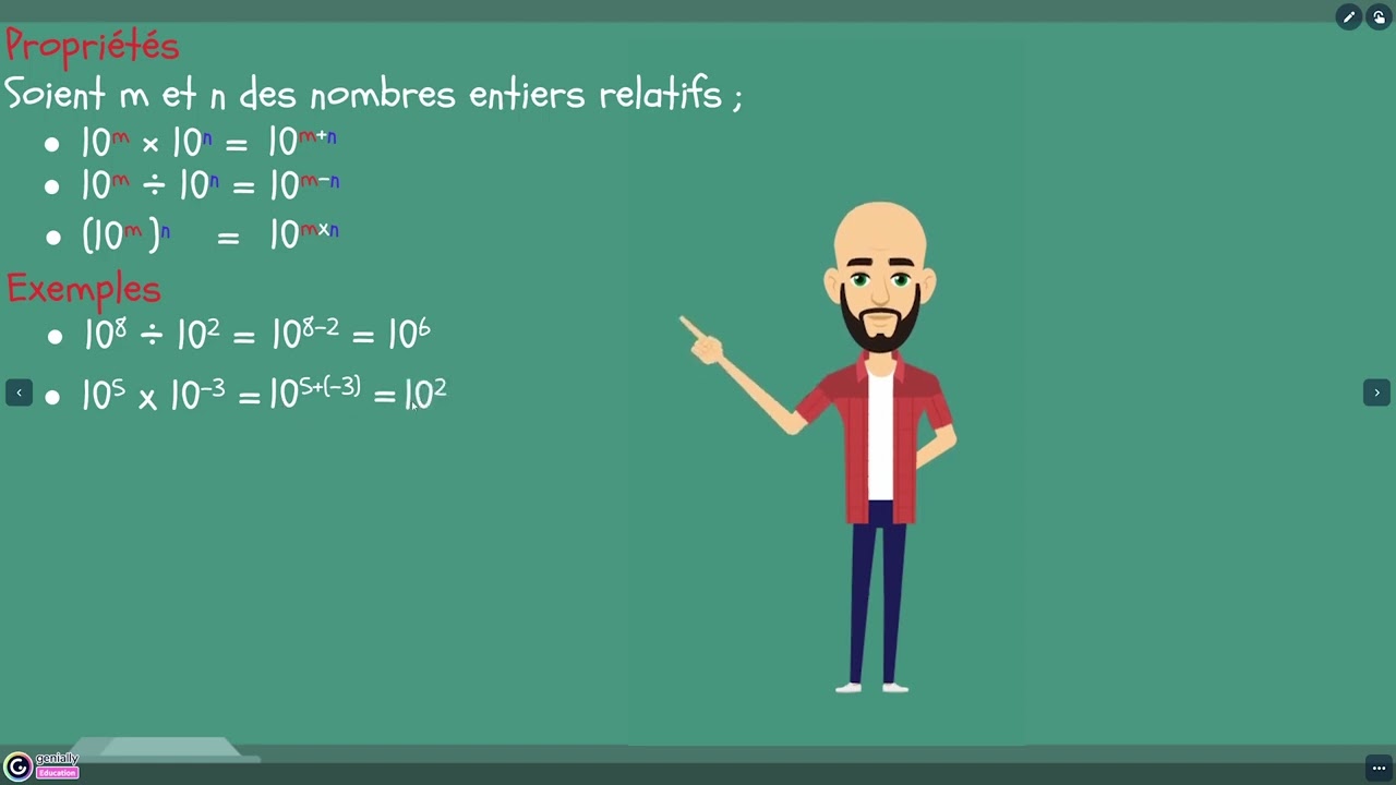 4e   Chapitre 10   Puissances   2d  Règles de calcul