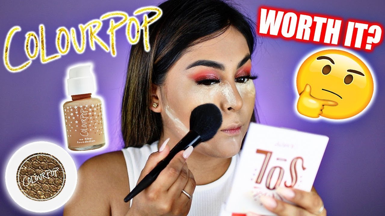 TRYING COLOURPOP MAKEUP For The First Time EVER! IS IT WORTH IT?