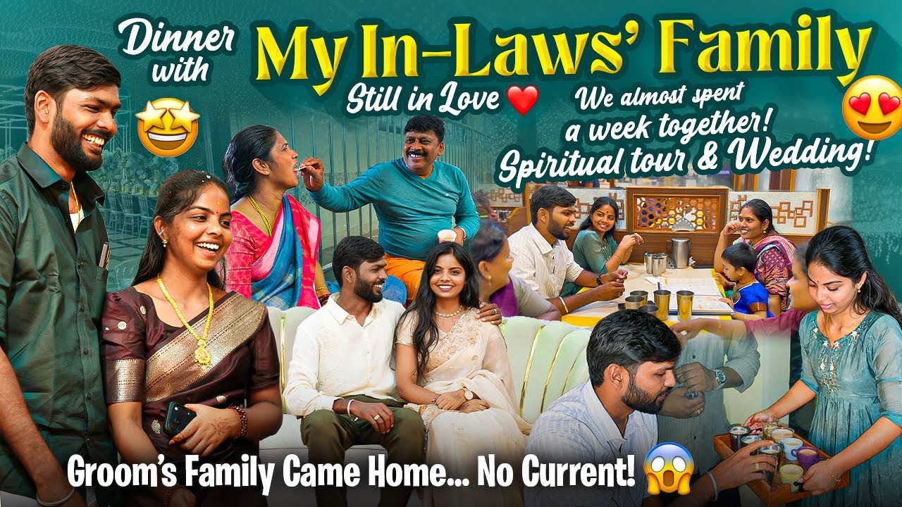 Vlog#105 💕Dinner with my In-Laws Family||Spiritual tour & Wedding&hearts;️#minivlog #love #familytime 