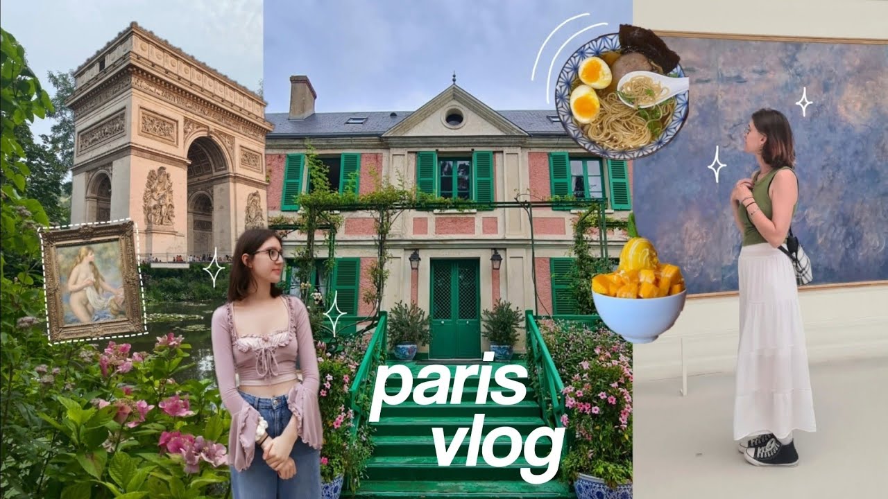 3 days in paris vlog : monet's garden, food, museum etc.  ༘♡ ⋆｡˚