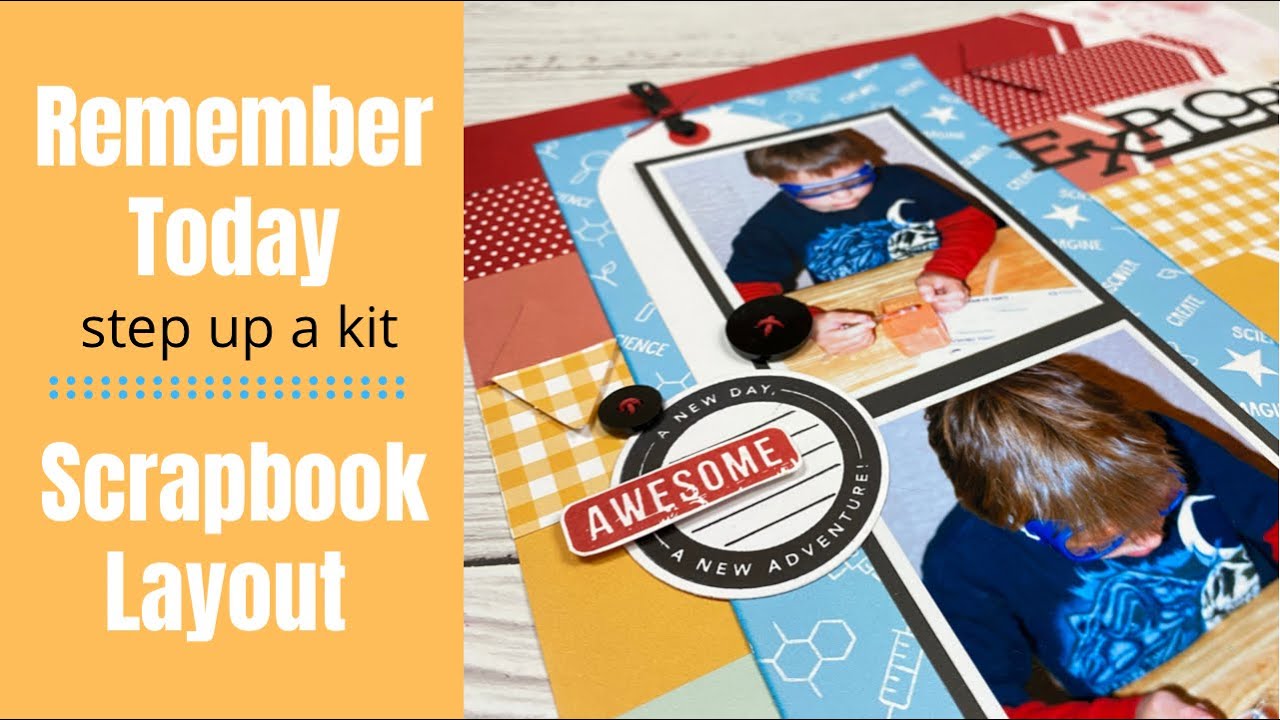 Step Up A Layout Kit / Scrapbook Layout