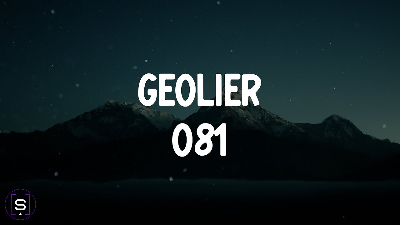 Geolier - 081 (Testo 4K / Lyrics Video 4K)