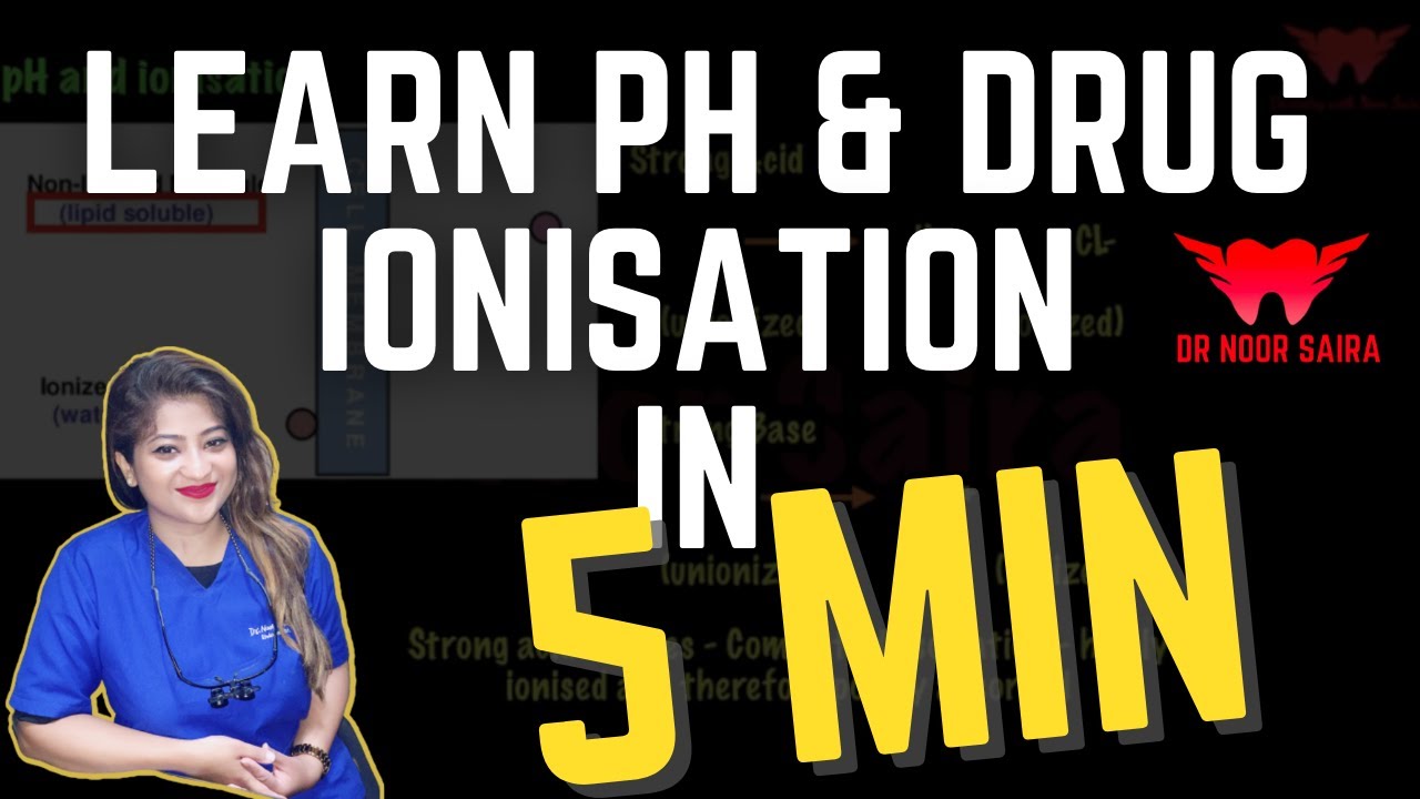 GENERAL PHARMACOLOGY | PH and Ionisation of Drugs In 5 min🔥 | Made Easy| Must Watch