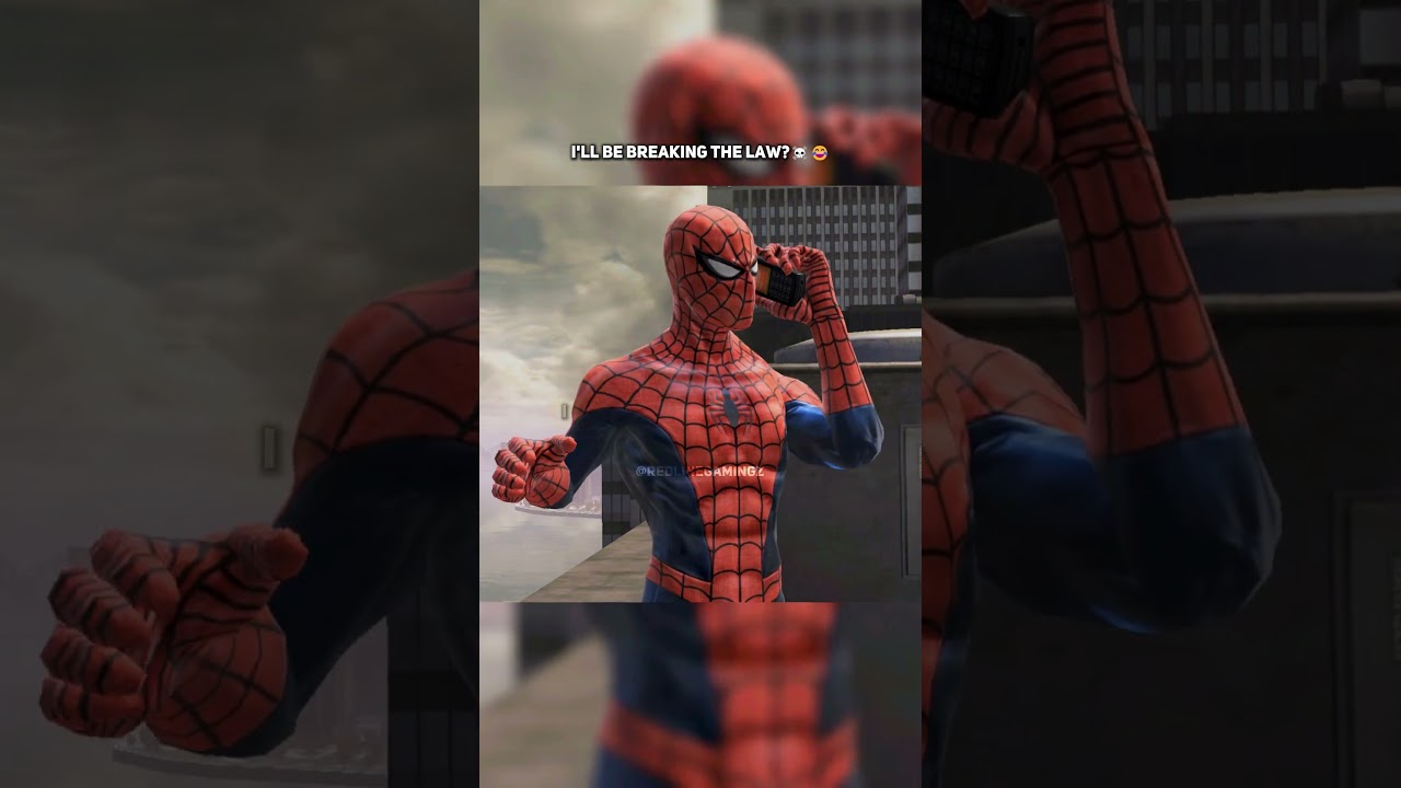 I'll Be Breaking The Law? #shorts #gaming #spiderman