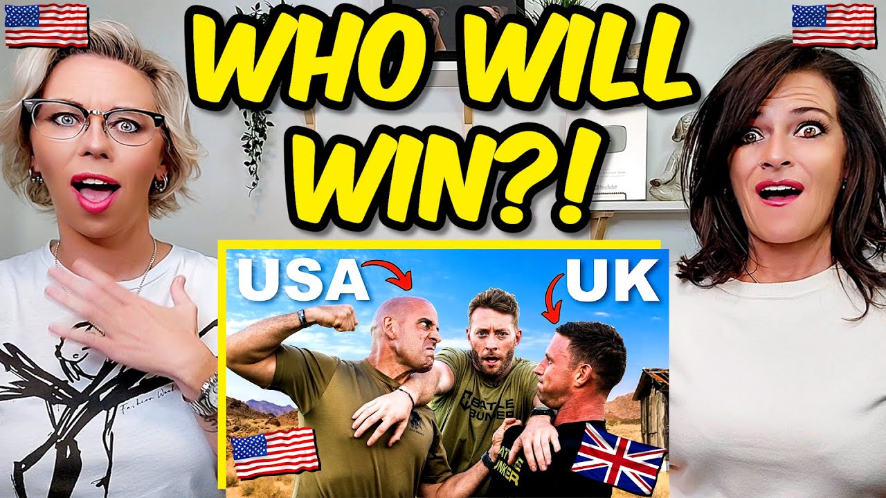 Americans React: US Soldier vs UK Soldier WHO'S FITTER?! Ultimate Fitness Battle!