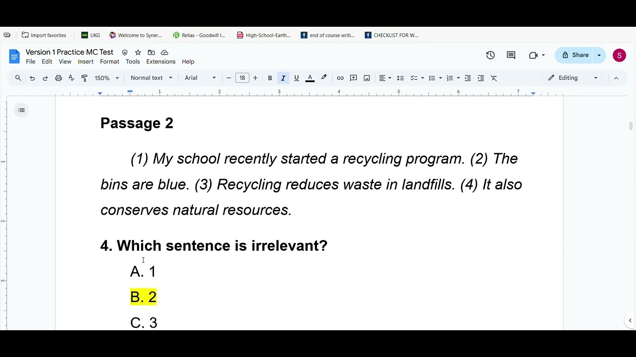 Reviewing Practice Test 1