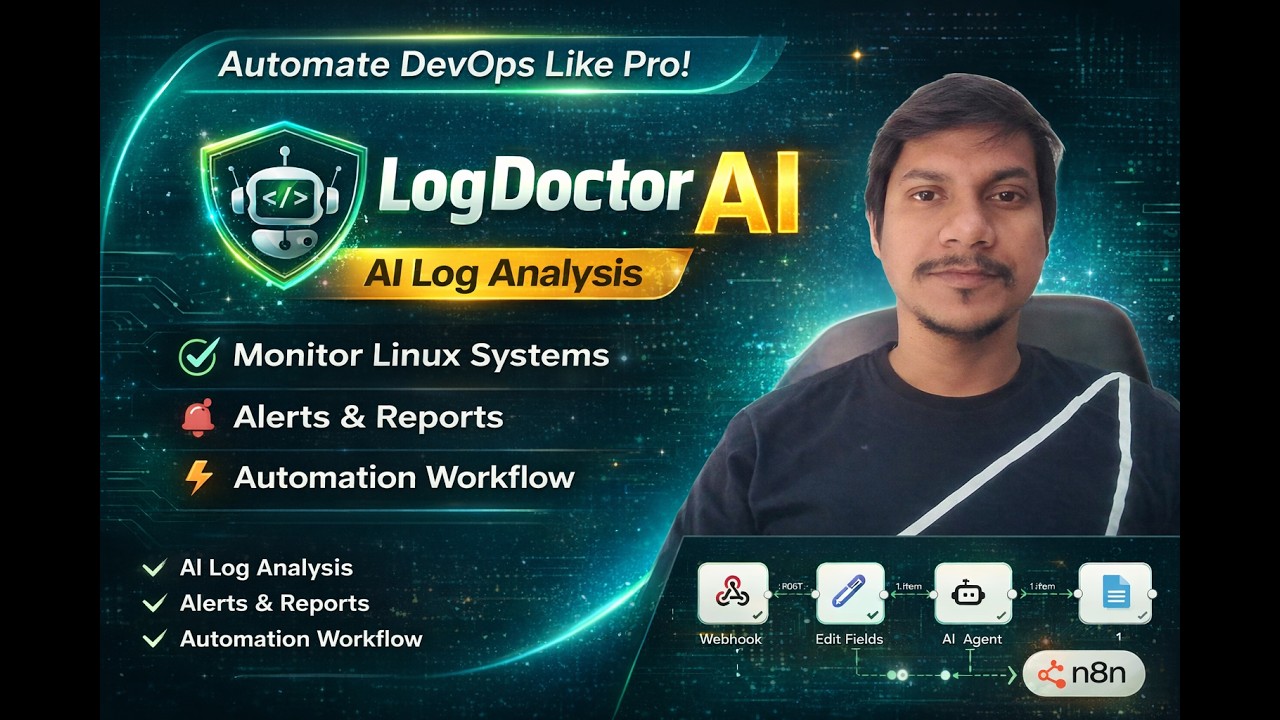 LogDoctor AI - Automate Linux Log Monitoring with n8n + AI | DevOps Project #n8n #automation