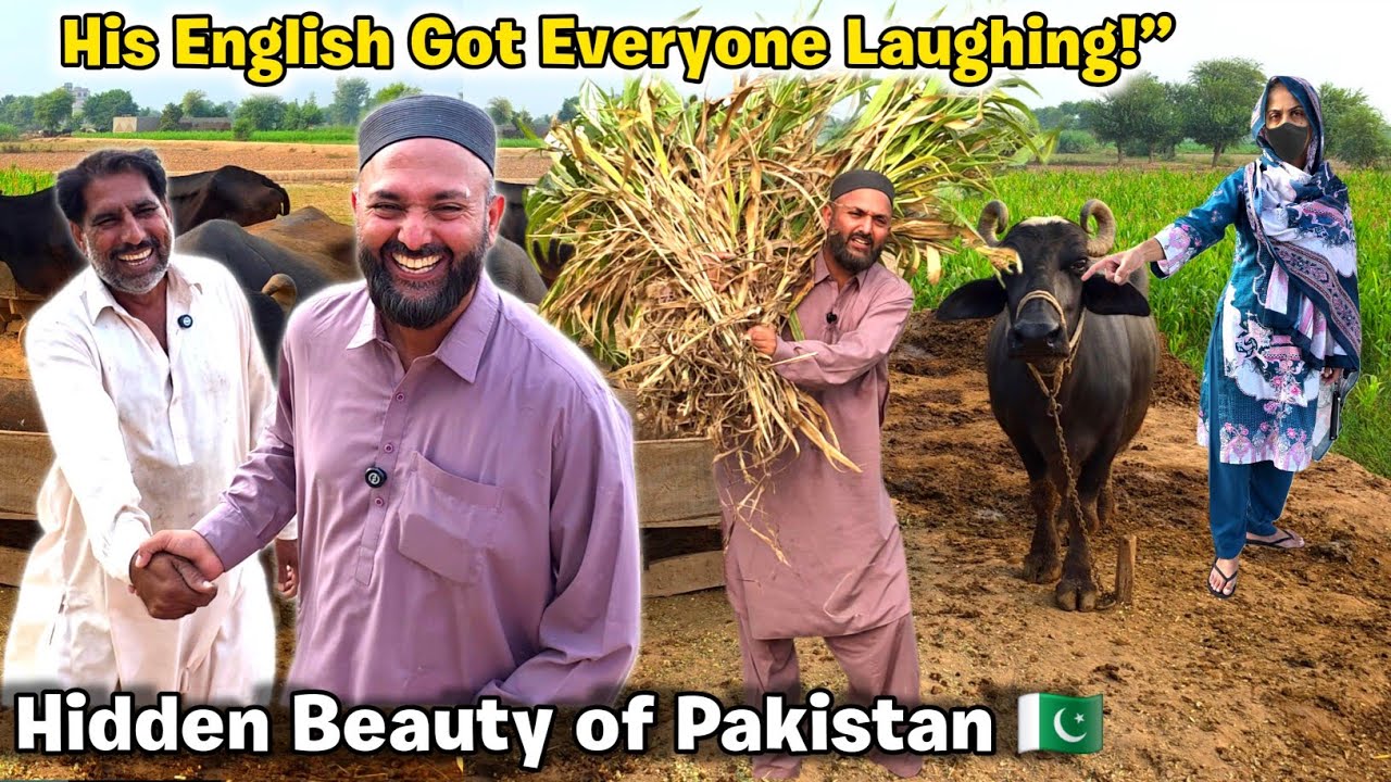 🇵🇰 Exploring Village Life in Pakistan +  My Friend’s Hilarious English Moments! 😅