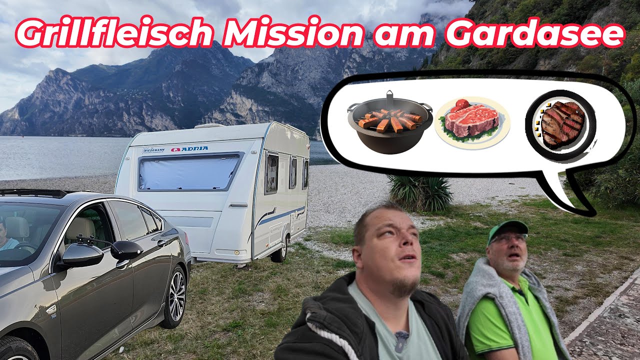 Wohnwagen-Camping-Abenteuer, Enten, E-Bikes und die gescheiterte Grillfleisch-Mission am Gardasee!