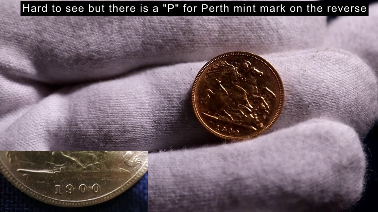 Coin Struck - 1900 Perth Mint Half Sovereign