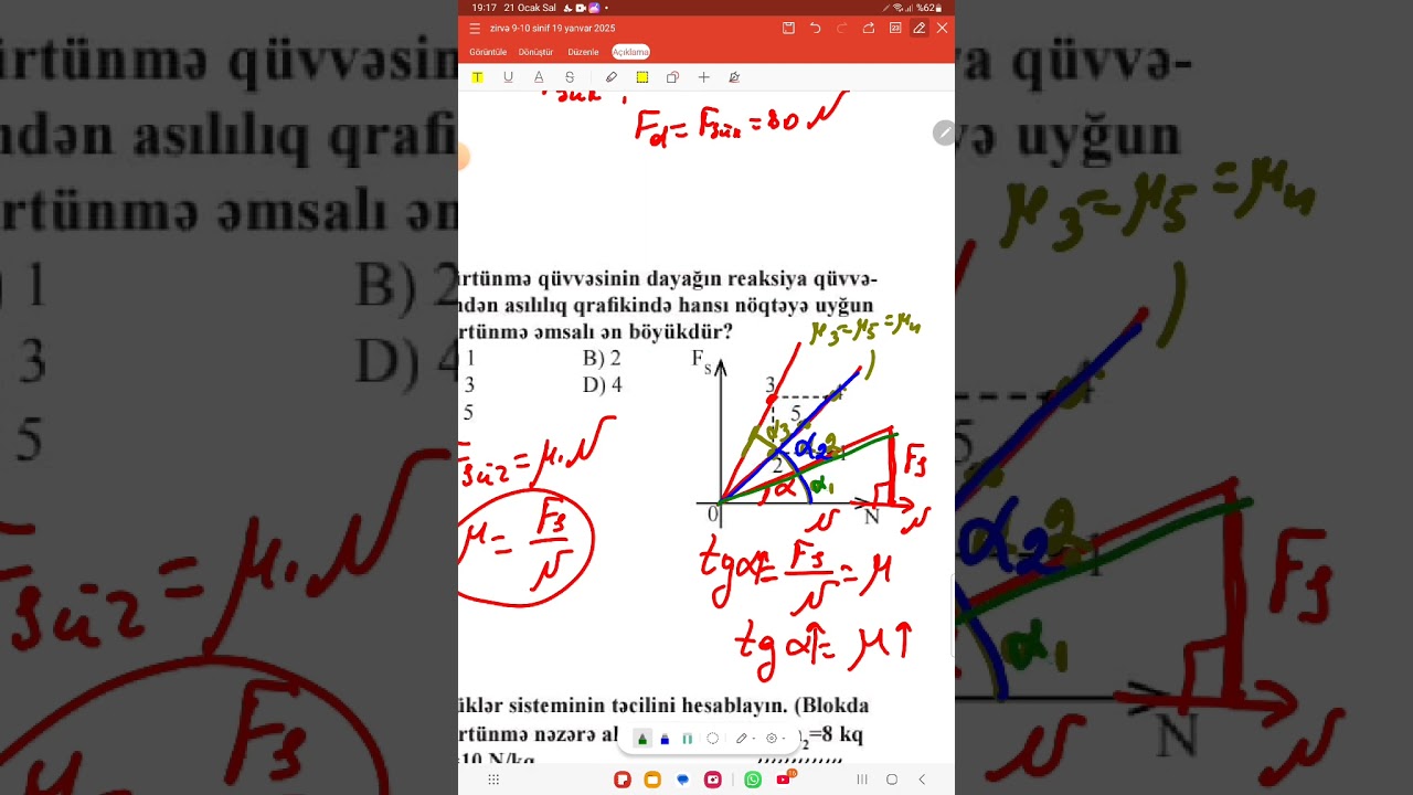 Fizika/Zirve sinaği 10-cu sinif 1 ve 4cü qrup.19yanvar.