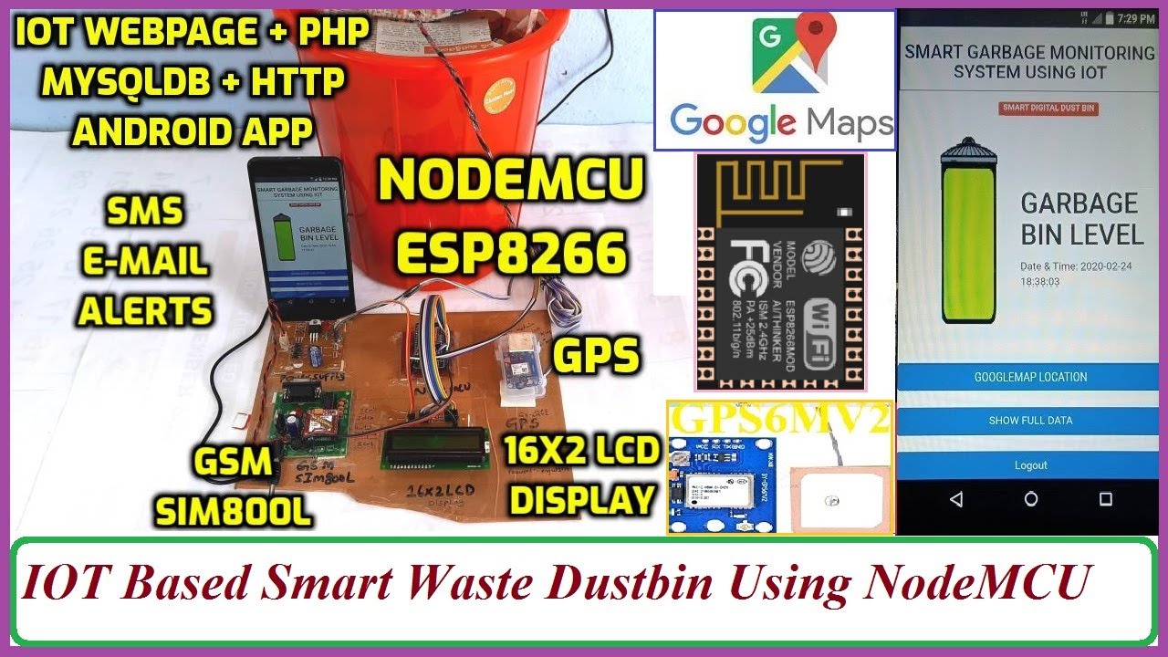 IOT Based Smart Waste Dustbin Using NodeMCU