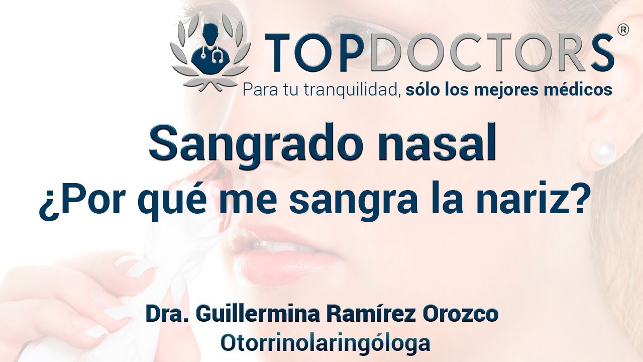 ¿Por qué sangra la nariz? Conoce todos los detalles
