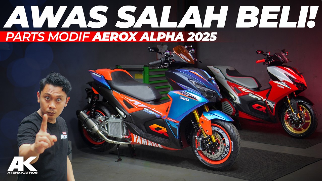JANGAN SALAH BELI !! Spare Part dan Aksesoris buat Yamaha Aerox Alpha 2025 #AtenxKatros