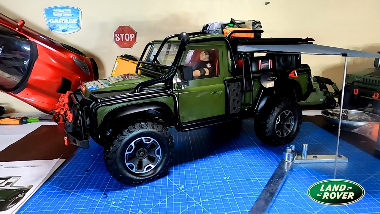 How to Custom Build a 1/10 Scale Land Rover Defender | D110 Pickup Roll Cage | TRX4