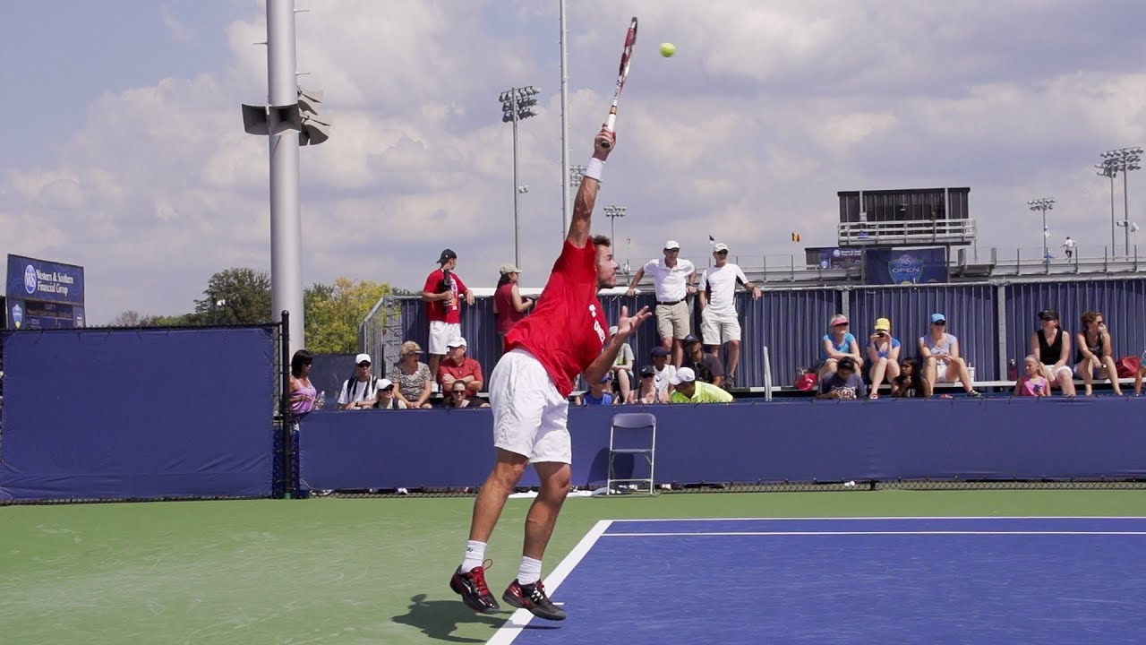 Stanislas Wawrinka Serve In Super Slow Motion - 2013 Cincinnati Open