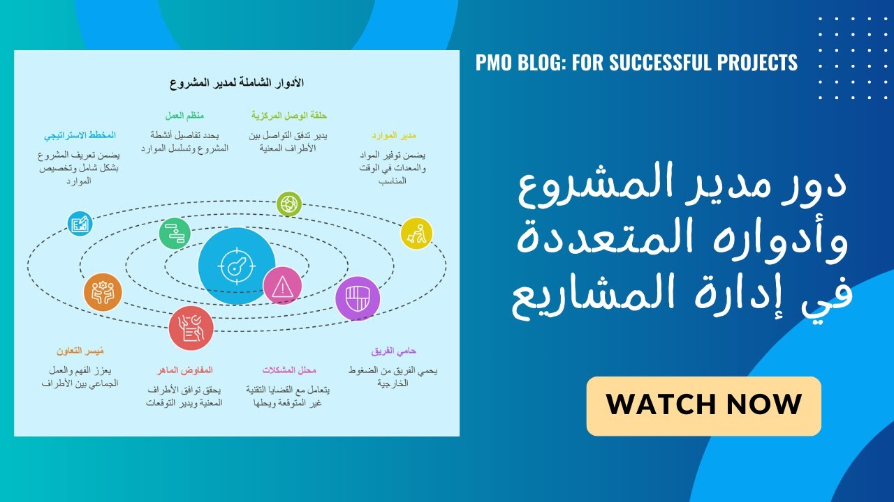 دور مدير المشروع وأدواره المتعددة في إدارة المشاريع