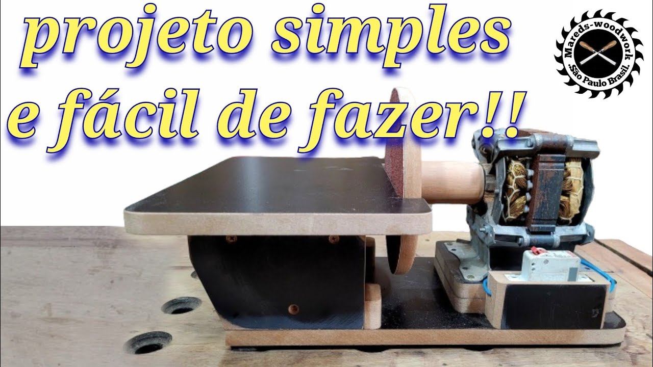 PROJETO INFALÍVEL- Economize Dinheiro: Fazendo uma poderosa lixadeira caseira, VEJA O GUIA COMPLETO!