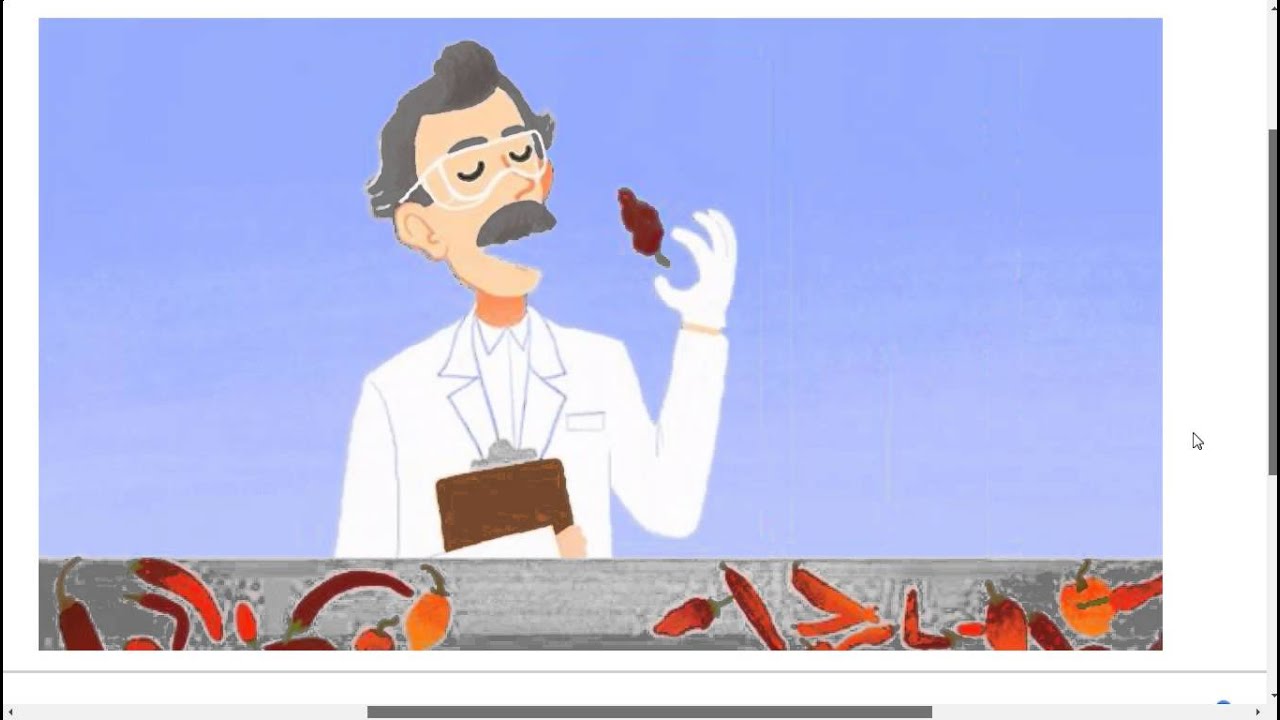 Google Doodle: Wilbur Scoville's Extra Spicy Mode Beaten! (1st on Youtube)