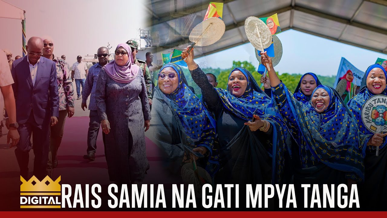RAIS SAMIA ALIVYOKAGUA MABORESHO YA MRADI WA GATI MBILI MPYA MRADI WA BANDARI YA TANGA
